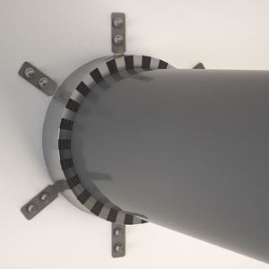 collarin contra fuego de un tubo