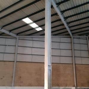 Ignifugacion de estructura metalica con mortero de yeso